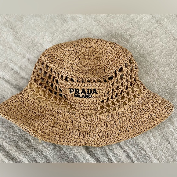 Prada Straw Bucket Hats - Picture 4 of 10